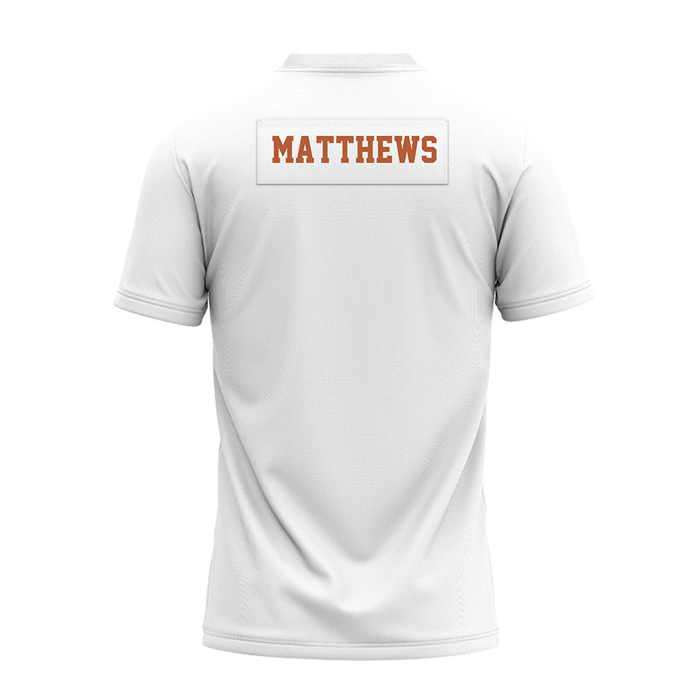 Texas - NCAA Football : Samari Matthews - White Premium Football Jersey-1