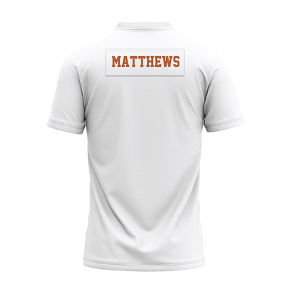 Texas - NCAA Football : Samari Matthews - White Premium Football Jersey-1