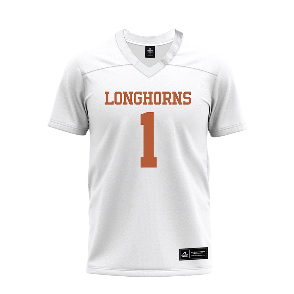 Texas - NCAA Football : Colin Simmons - White Premium Football Jersey-0