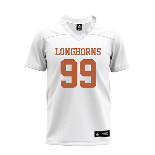 Texas - NCAA Football : Cole Brevard - White Premium Football Jersey-0