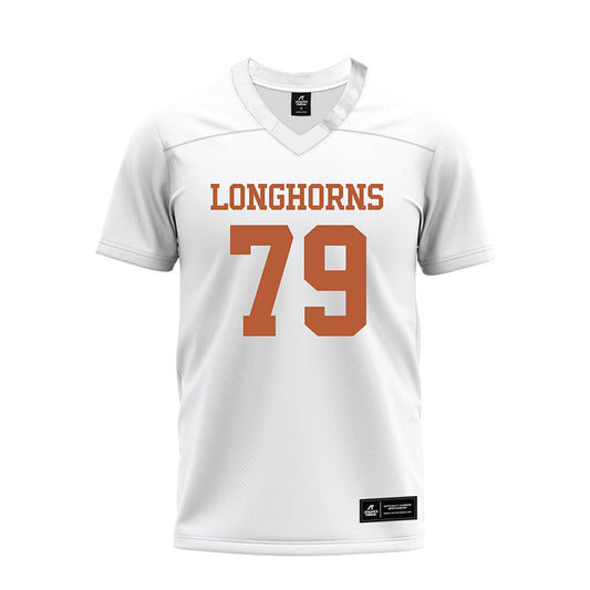 Texas - NCAA Football : Jonte Newman - White Premium Football Jersey-0