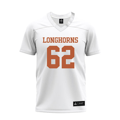 Texas - NCAA Football : Connor Robertson - White Premium Football Jersey-0