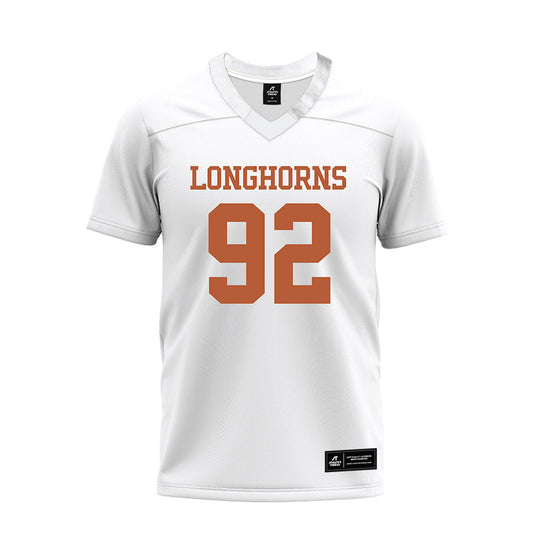 Texas - NCAA Football : Colton Vasek - White Premium Football Jersey-0