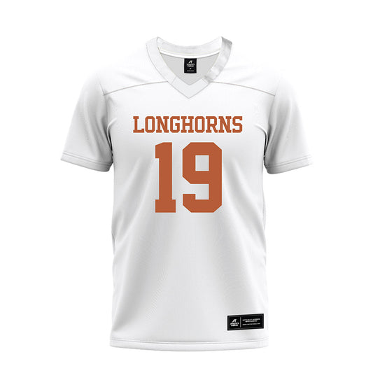 Texas - NCAA Football : Zina Umeozulu - White Premium Football Jersey-0