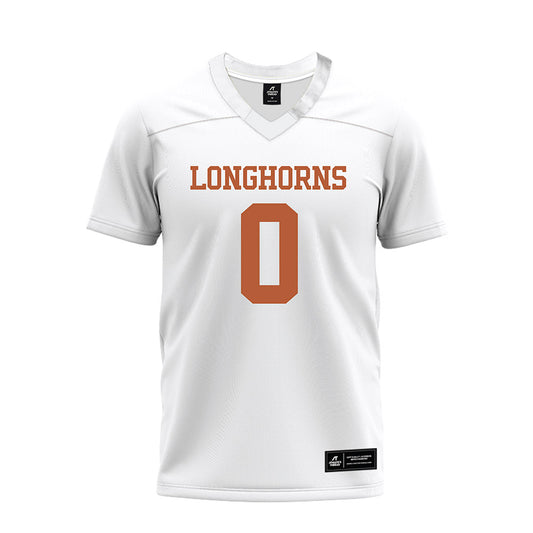 Texas - NCAA Football : John Meredith - White Premium Football Jersey-0