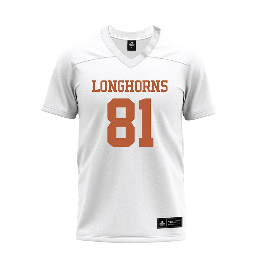 Texas - NCAA Football : Nick Townsend - White Premium Football Jersey-0