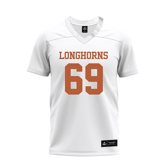 Texas - NCAA Football : Brooks Kieschnick Jr - White Premium Football Jersey-0