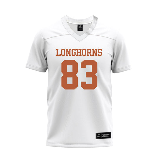 Texas - NCAA Football : Spencer Shannon - White Premium Football Jersey-0