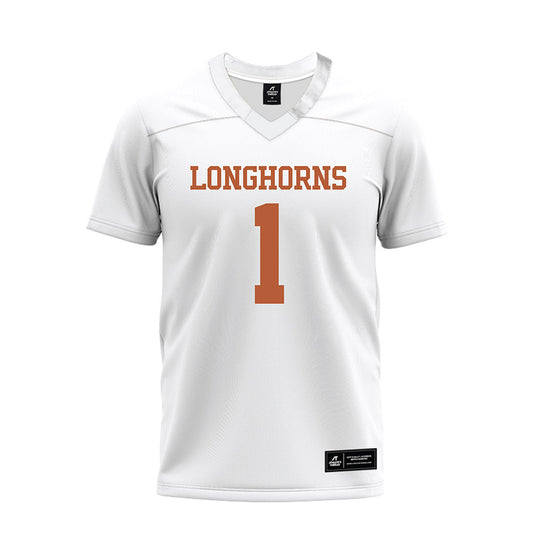 Texas - NCAA Football : Colin Simmons - White Premium Football Jersey-0