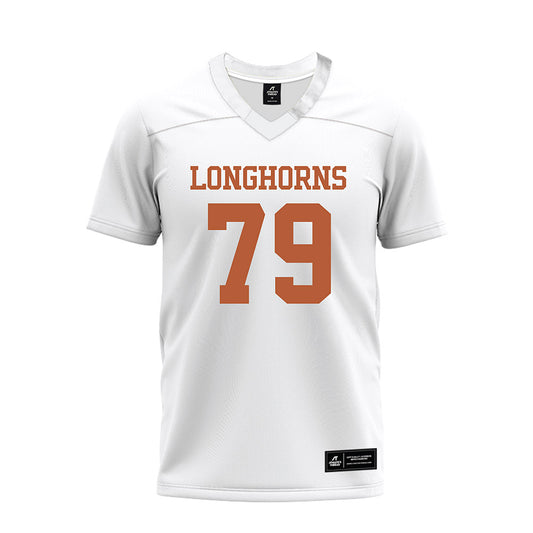 Texas - NCAA Football : Jonte Newman - White Premium Football Jersey-0