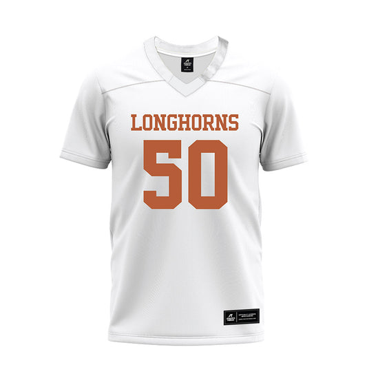 Texas - NCAA Football : Laurence Seymore - White Premium Football Jersey-0