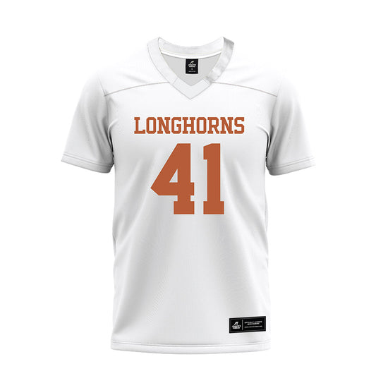 Texas - NCAA Football : Ziky Umeozulu - White Premium Football Jersey-0