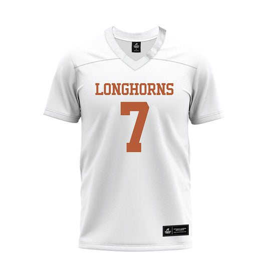 Texas - NCAA Football : Kaliq Lockett - White Premium Football Jersey-0