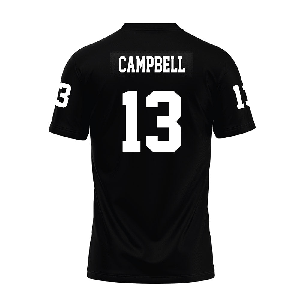 Texas Tech - NCAA Football : Chase Campbell - Black Premium Football Jersey-1