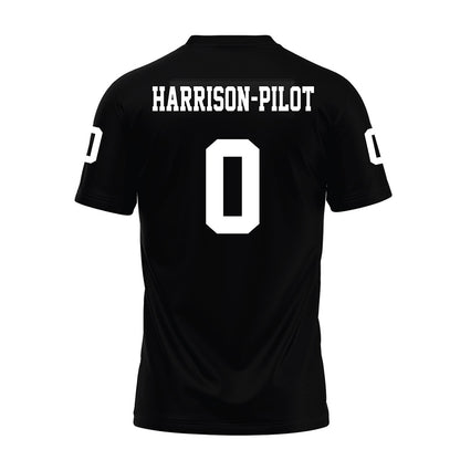 Texas Tech - NCAA Football : Mikal Harrison-Pilot - Black Premium Football Jersey-1