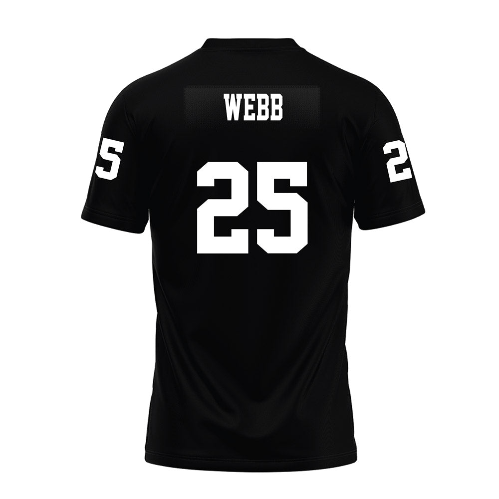 Texas Tech - NCAA Football : Donovan Webb - Black Premium Football Jersey-1