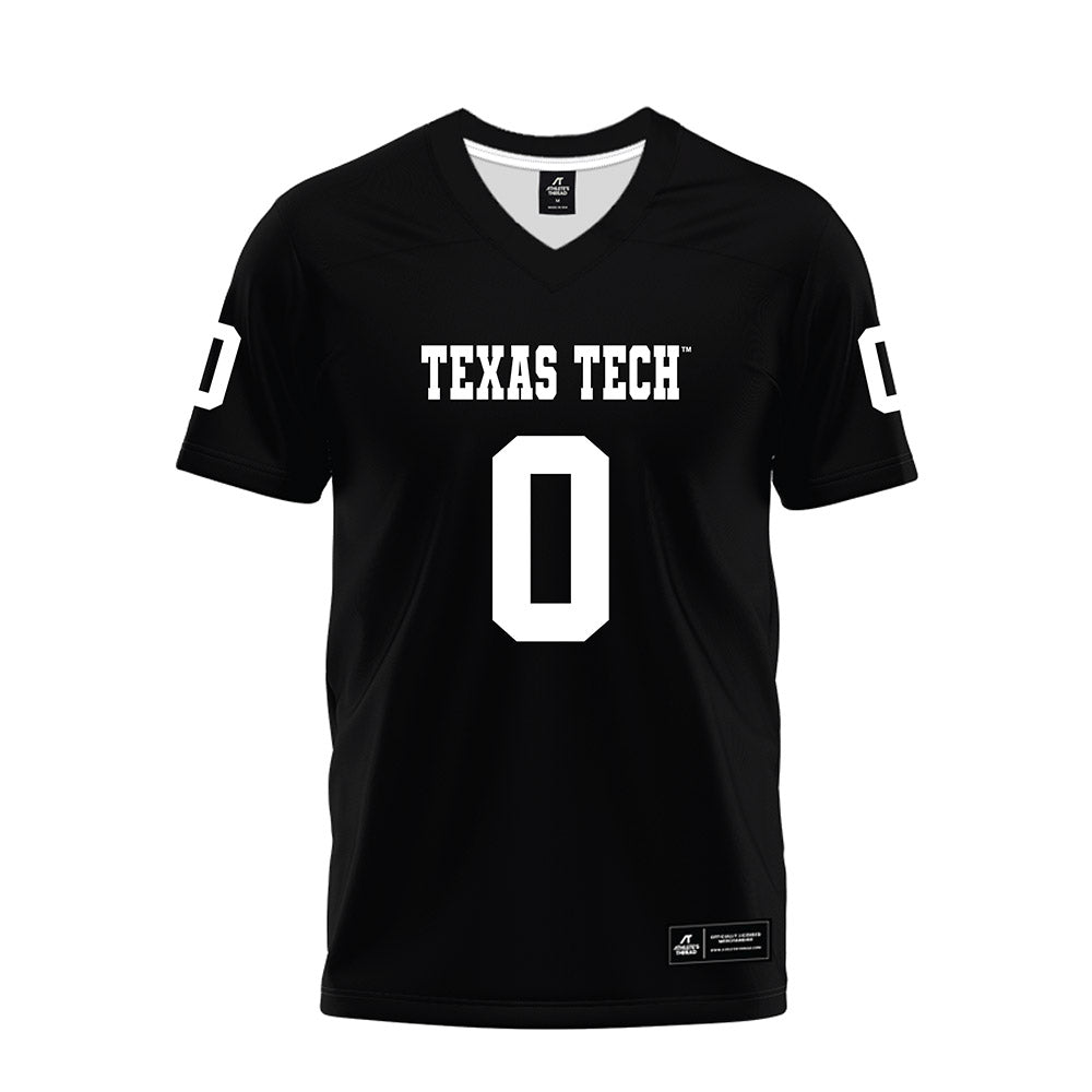 Texas Tech - NCAA Football : Mikal Harrison-Pilot - Black Premium Football Jersey-0
