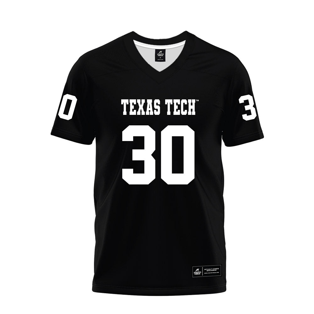 Texas Tech - NCAA Football : Jamarn Grant Jr - Black Premium Football Jersey-0