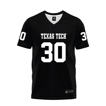 Texas Tech - NCAA Football : Jamarn Grant Jr - Black Premium Football Jersey-0