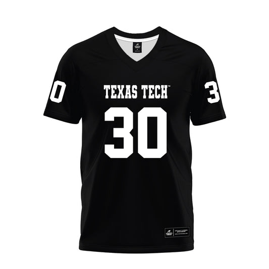 Texas Tech - NCAA Football : Jamarn Grant Jr - Black Premium Football Jersey-0