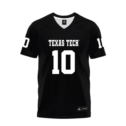 Texas Tech - NCAA Football : Lloyd Jones III - Black Premium Football Jersey-0