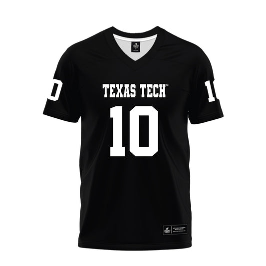 Texas Tech - NCAA Football : Lloyd Jones III - Black Premium Football Jersey-0