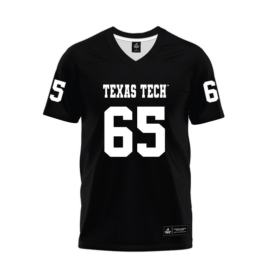 Texas Tech - NCAA Football : Danthis Upshaw - Black Premium Football Jersey-0