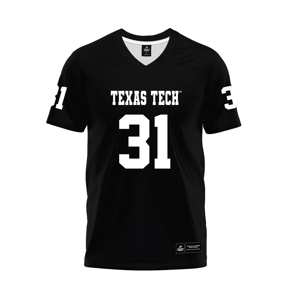 Texas Tech - NCAA Football : Cord Nolan - Black Premium Football Jersey-0