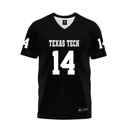 Texas Tech - NCAA Football : Brice Pollock - Black Premium Football Jersey-0