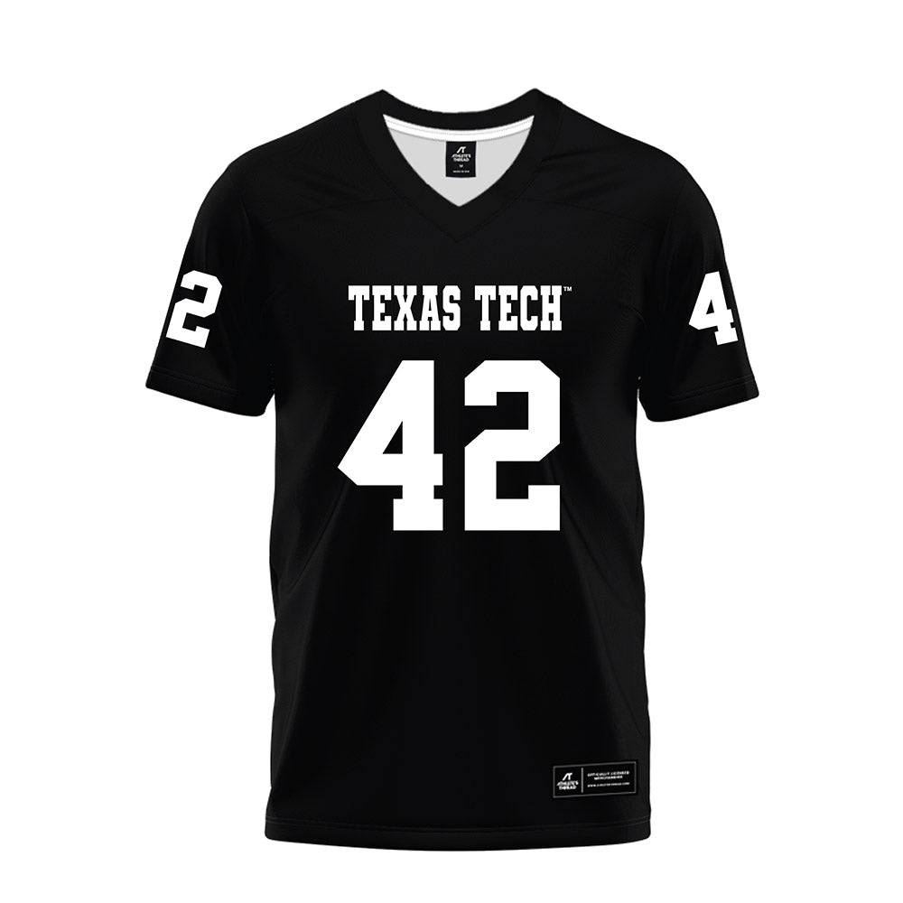 Texas Tech - NCAA Football : Marcus Ramon-Edwards - Black Premium Football Jersey-0