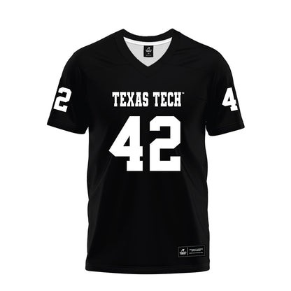 Texas Tech - NCAA Football : Marcus Ramon-Edwards - Black Premium Football Jersey-0
