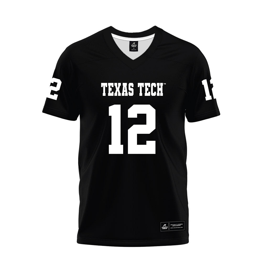 Texas Tech - NCAA Football : Stephen Cannon - Black Premium Football Jersey-0