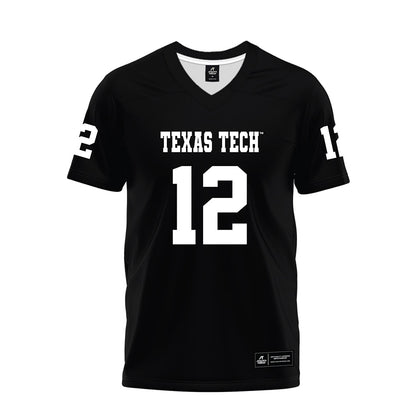 Texas Tech - NCAA Football : Stephen Cannon - Black Premium Football Jersey-0