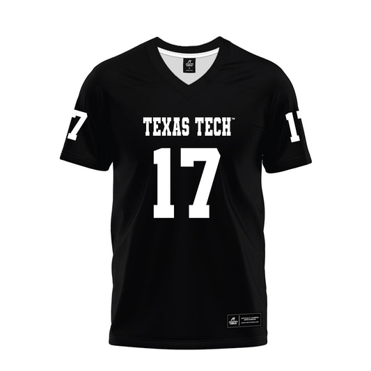 Texas Tech - NCAA Football : Leyton Stone - Black Premium Football Jersey-0