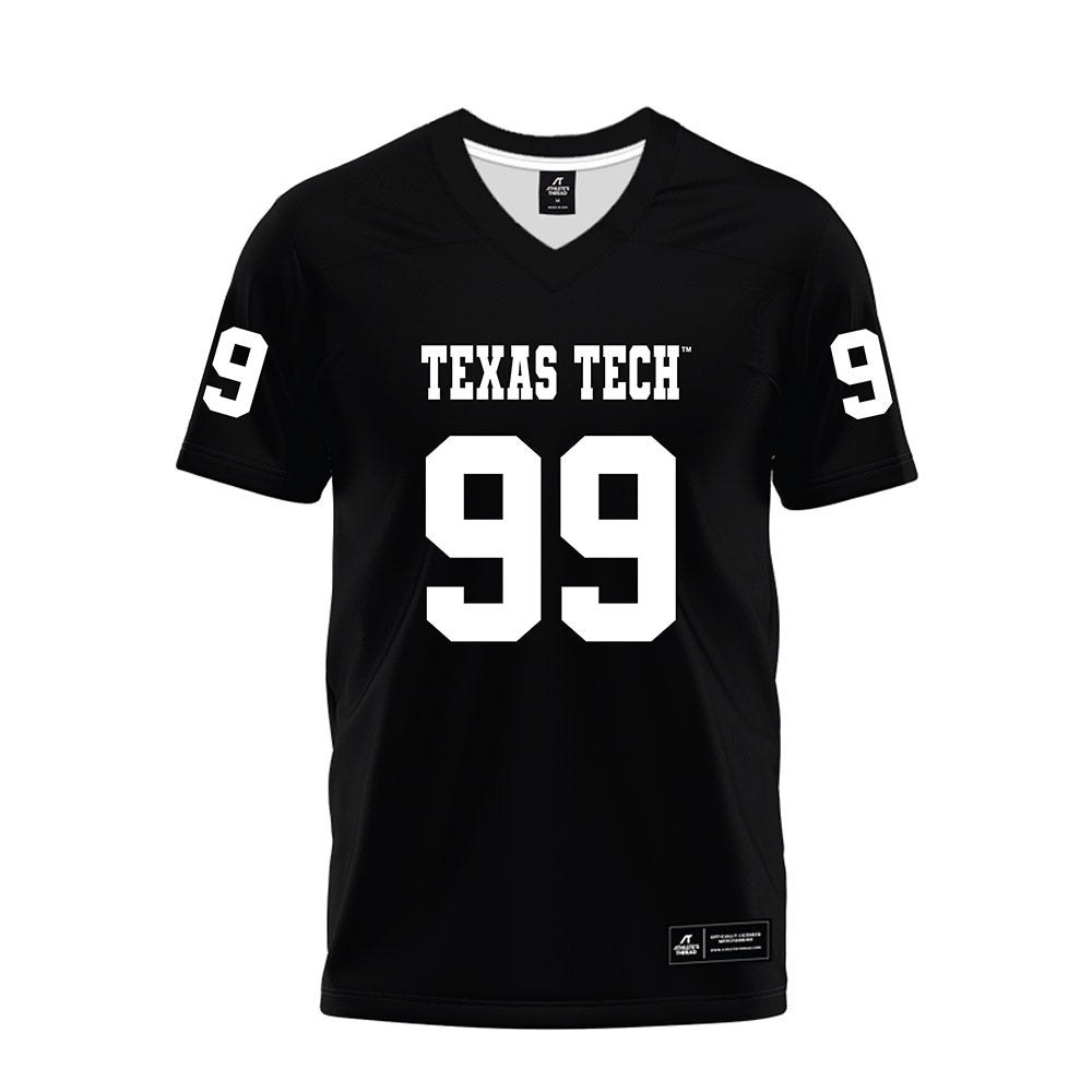 Texas Tech - NCAA Football : Jojo Johnson - Black Premium Football Jersey-0