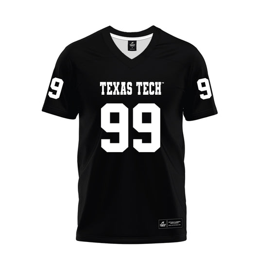 Texas Tech - NCAA Football : Jojo Johnson - Black Premium Football Jersey-0