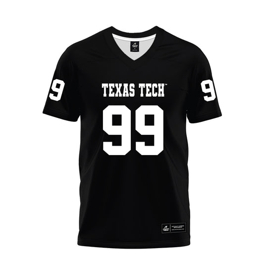 Texas Tech - NCAA Football : Jojo Johnson - Black Premium Football Jersey-0