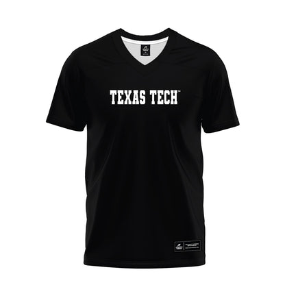 Texas Tech - NCAA Football : Noah Lewis - Black Premium Football Jersey-0
