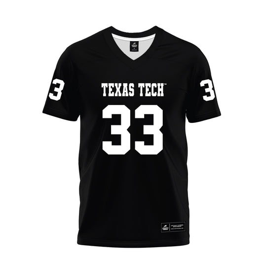 Texas Tech - NCAA Football : A.J. Holmes Jr. - Black Premium Football Jersey-0