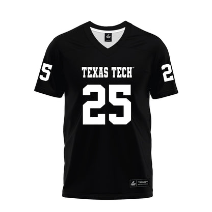 Texas Tech - NCAA Football : Donovan Webb - Black Premium Football Jersey-0