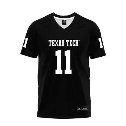 Texas Tech - NCAA Football : Malcolm Simmons - Black Premium Football Jersey-0