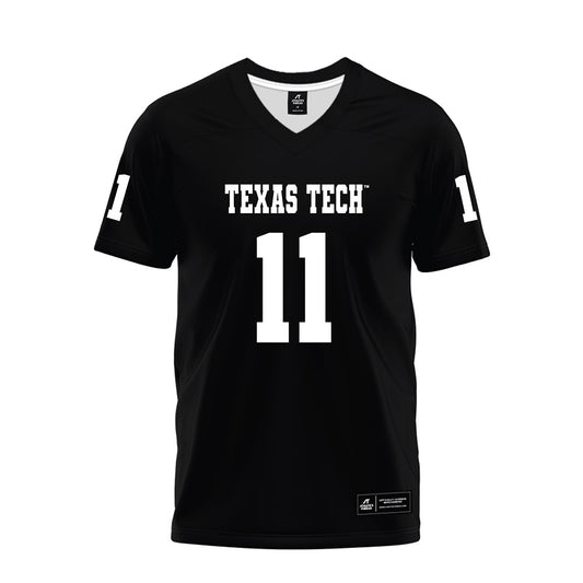 Texas Tech - NCAA Football : Malcolm Simmons - Black Premium Football Jersey-0