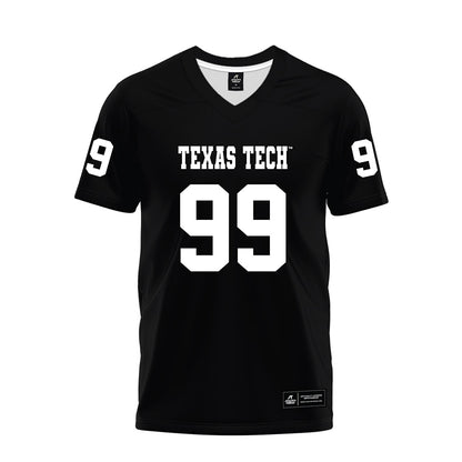 Texas Tech - NCAA Football : Jojo Johnson - Black Premium Football Jersey-0