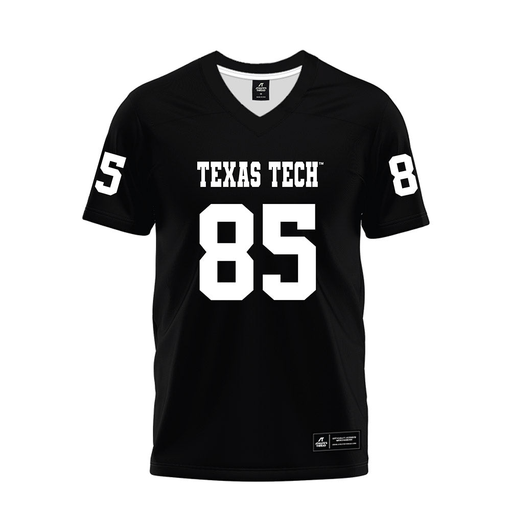 Texas Tech - NCAA Football : Bryson Jones - Black Premium Football Jersey-0