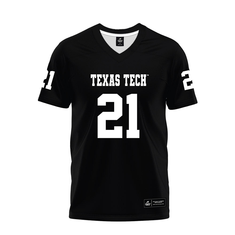 Texas Tech - NCAA Football : Miquel Dingle Jr. - Black Premium Football Jersey-0