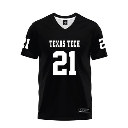 Texas Tech - NCAA Football : Miquel Dingle Jr. - Black Premium Football Jersey-0