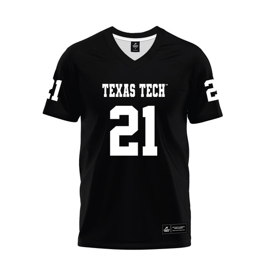 Texas Tech - NCAA Football : Miquel Dingle Jr. - Black Premium Football Jersey-0