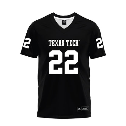 Texas Tech - NCAA Football : Marcus Ramon-Edwards - Black Premium Football Jersey-0