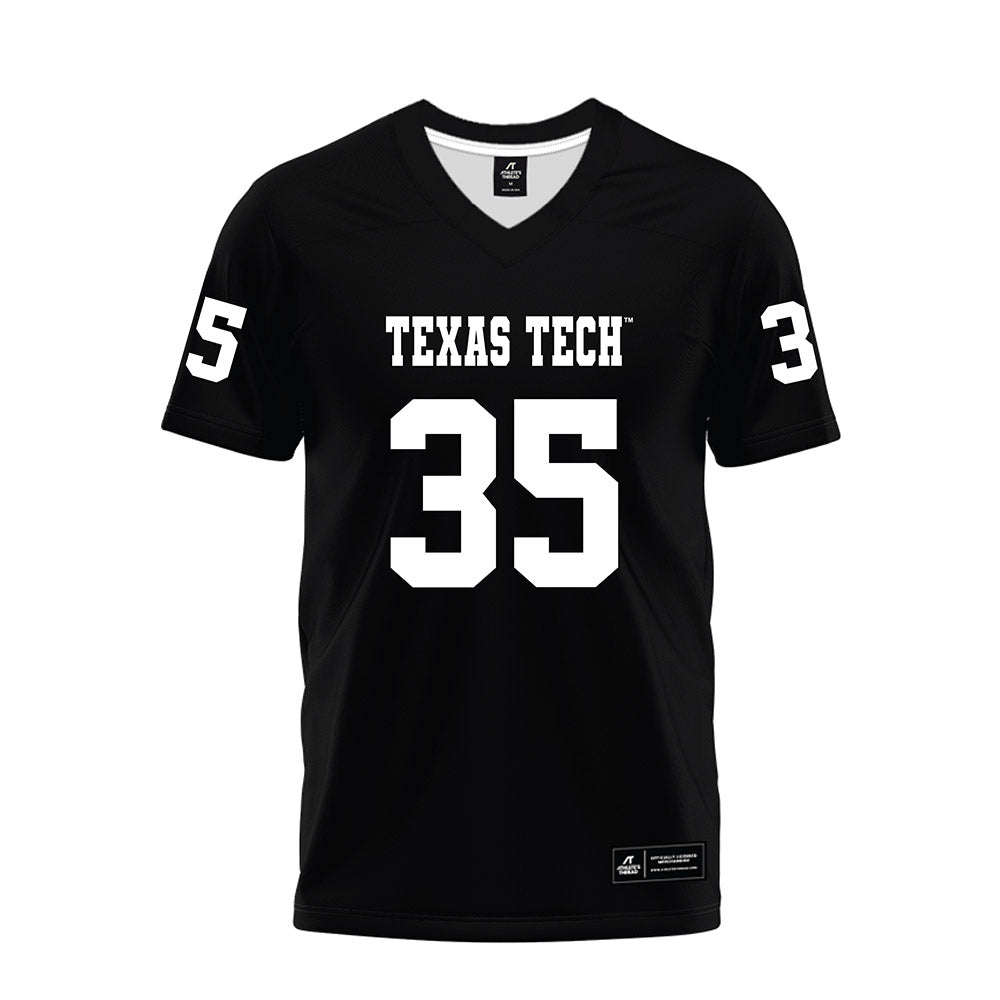 Texas Tech - NCAA Football : Miquel Dingle Jr. - Black Premium Football Jersey-0