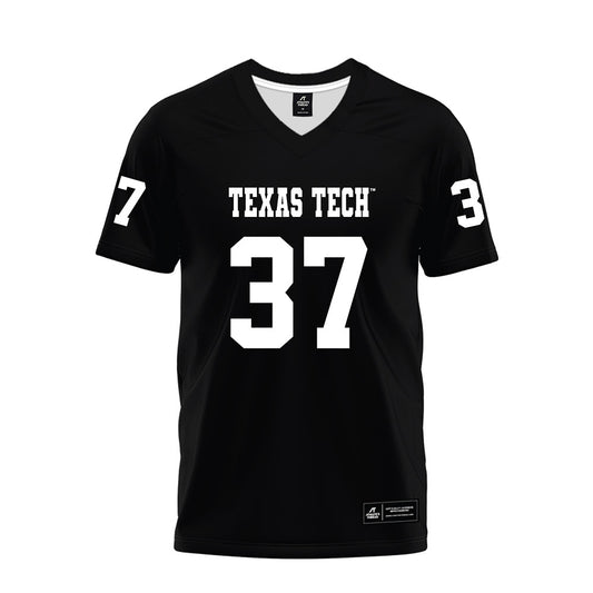 Texas Tech - NCAA Football : Ian Hershey - Black Premium Football Jersey-0